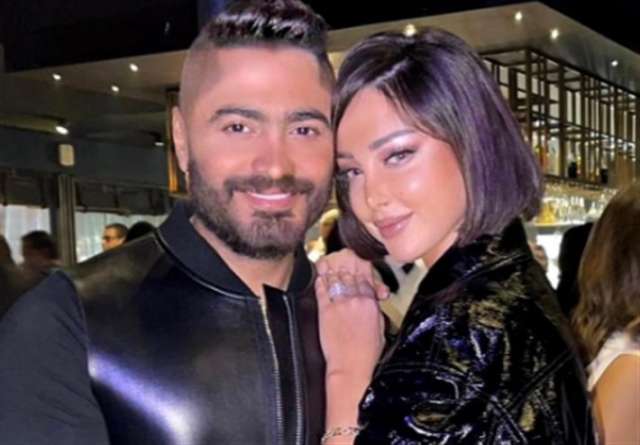 بسمة بوسيل وتامر حسني