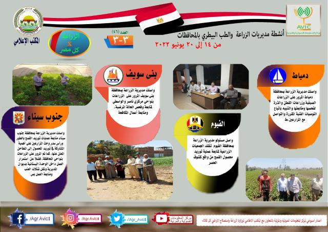 أهم أنشطة الزراعة خلال الاسبوع