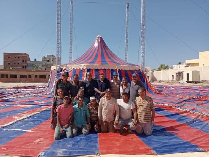 بعد غياب 13 عاما .. عودة السيرك القومى بالعريش في عيد الأضحي