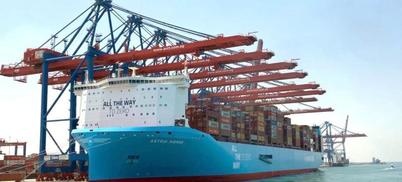 اقتصادية قناة السويس تستقبل ثالث سفن ميرسك