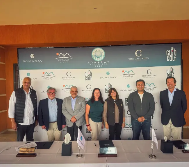 شراكة بين سوما باى، منتجع ”The Cascades Golf Resort, Spa amp; Thalasso”، و”Le Club Golf” لإقامة نهائيات كأس العالم للجولف في مصر