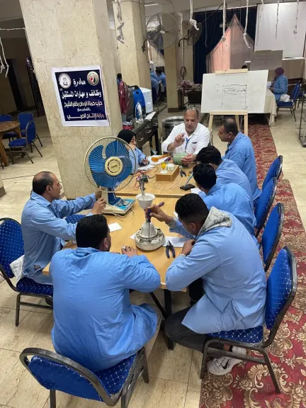 ”بالصور .. قطاع التدريب ” بوزارة الإنتاج الحربى” يعلن تدريب 48  شاب بالورش المتنقلة بكفر الشيخ