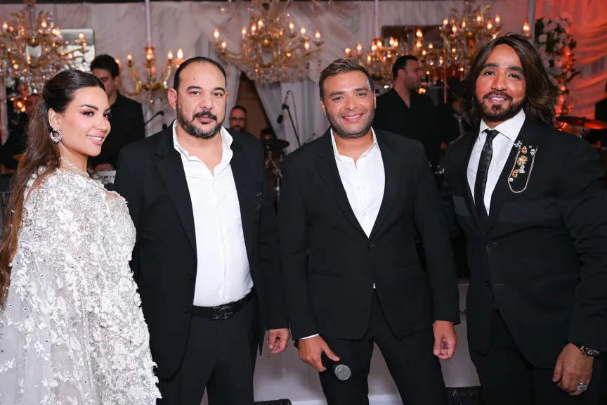 رامي صبري والنجوم يحتفلون بعيد زواج المهندس محمد عطا وسيدة الأعمال فاطمة المهدى