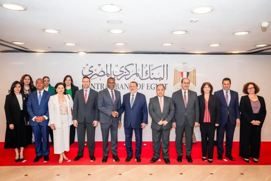 محافظ البنك المركزي المصري يستقبل نائب المدير العام لصندوق النقد الدولي والوفد المرافق له