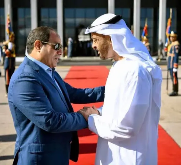 الرئيس السيسي والرئيس محمد بن زايد