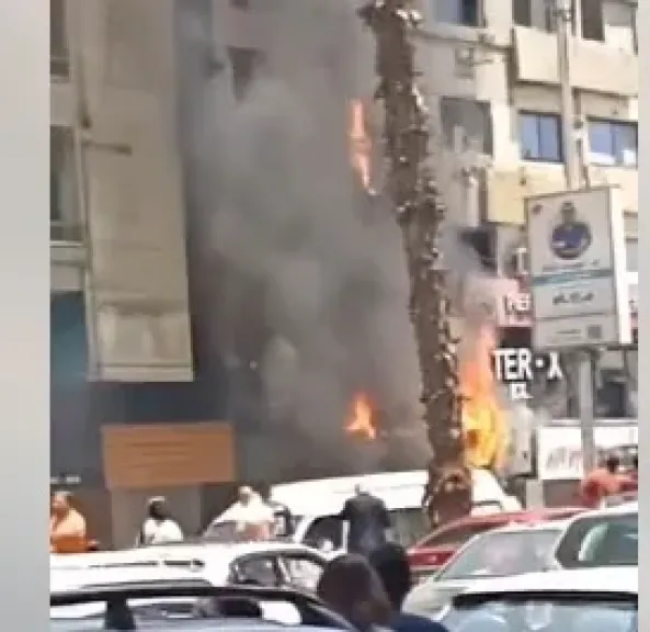 جانب من الحريق