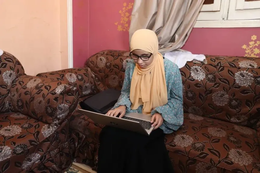 الطالبة هاجر حسان