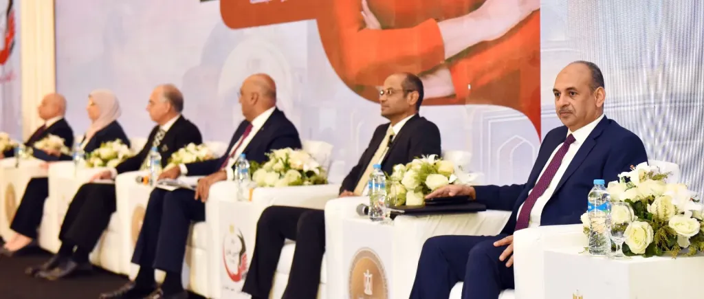 جانب من مشاركة رئيس البورصة