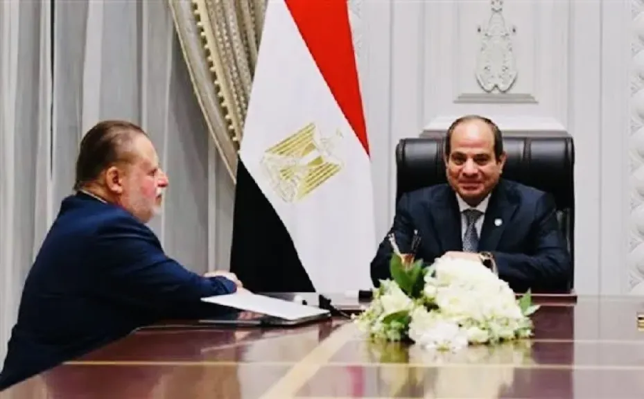 اجتماع الرئيس السيسي مع حسن عبدالله