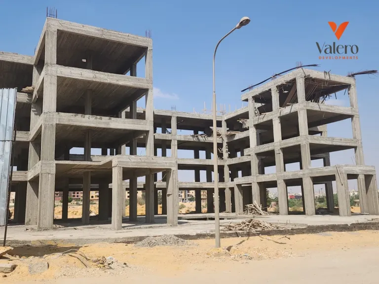 الهيكل الخرساني للمشروع
