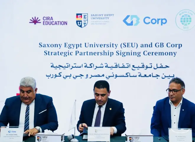 شراكة استراتيجية بين جامعة ساكسوني مصر و «جي بي كورب» لتعزيز التعليم بمجال ميكاترونيكس السيارات