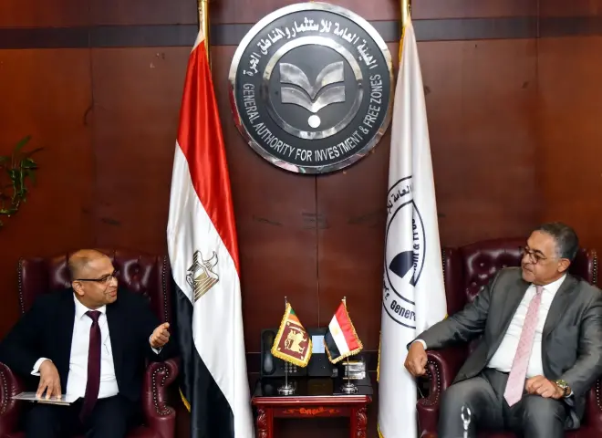 الهيئة العامة للاستثمار تبحث فرص التعاون مع سريلانكا لتعزيز الاستثمارات المتبادلة