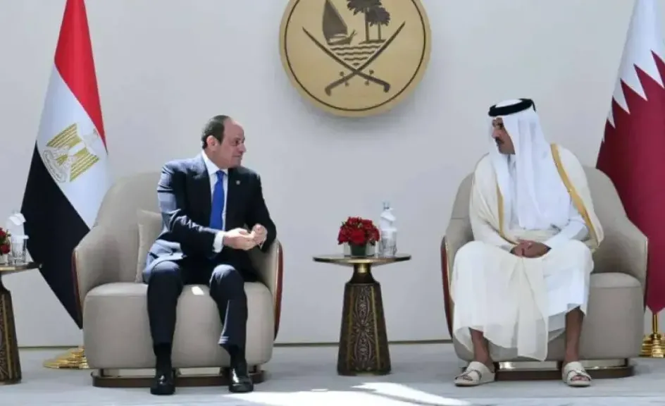 الرئيس السيسى و أمير قطر