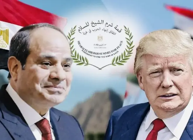 وصول الرئيس الأمريكي دونالد ترامب إلى شرم الشيخ لحضور قمة السلام