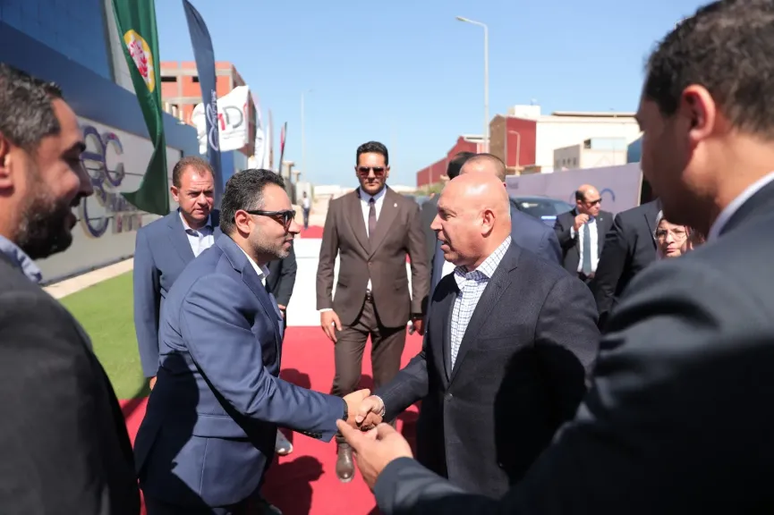 جانب من افتتاح خط الانتاج الجديد