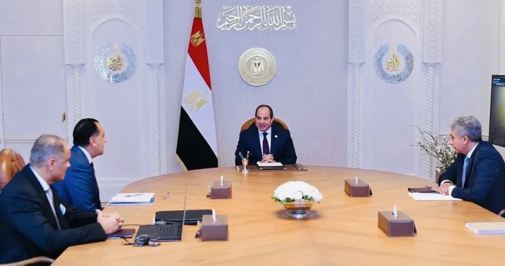 الرئيس السيسي خلال اجتماع اليوم