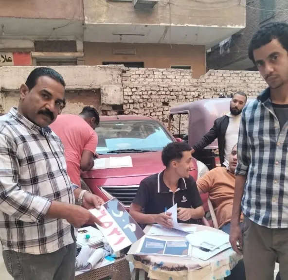 جانب من حملة ترقيم التكاتك