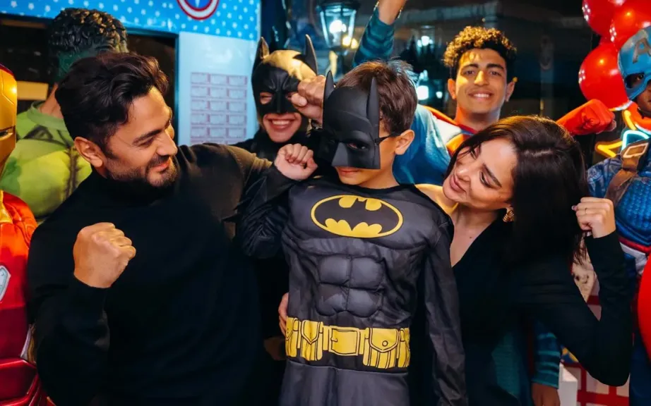 تامر حسني وبسمة بوسيل 