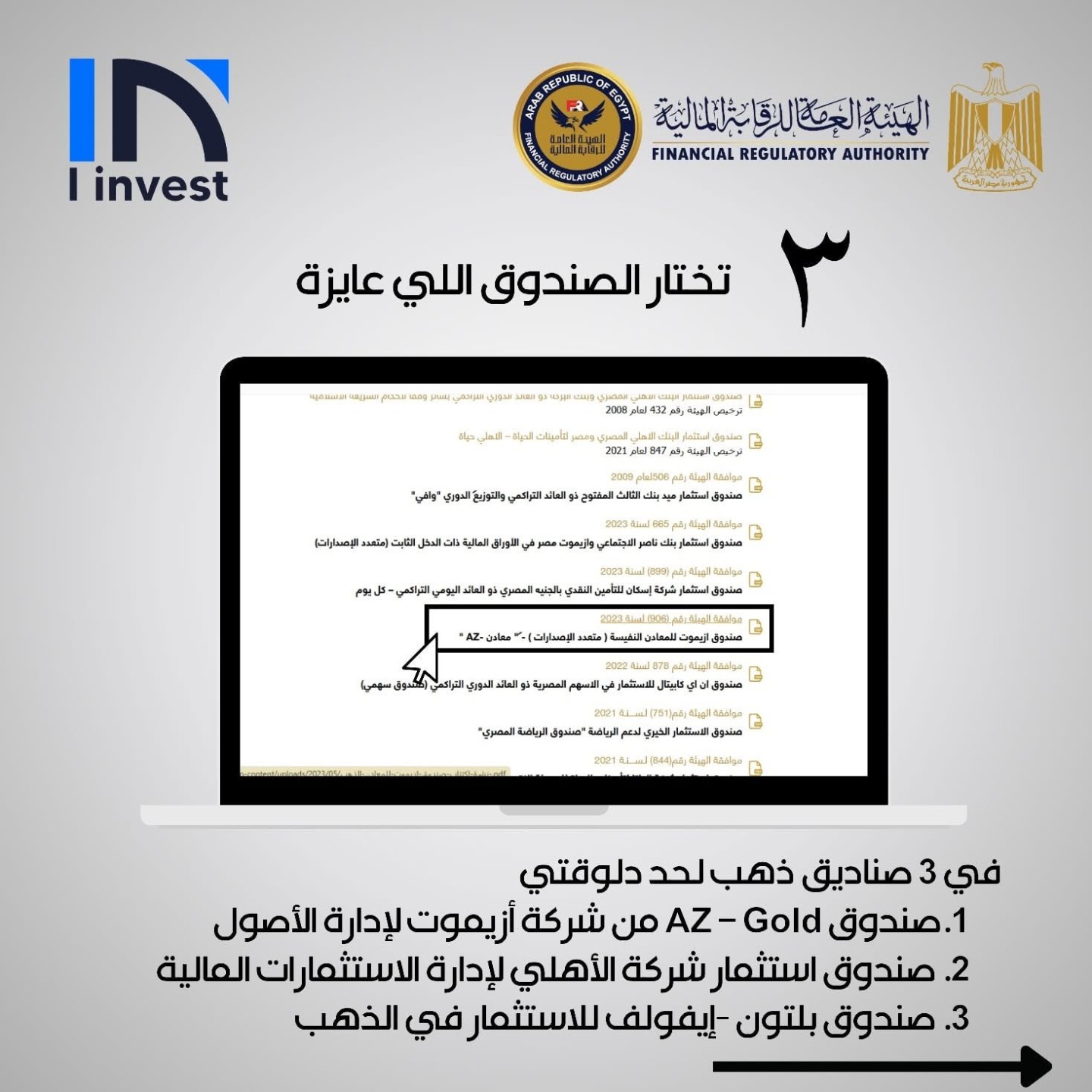 الرقابة المالية تطلق مبادرة لتوعية المتعاملين: دليلك للاستثمار في الذهب عبر صناديق الاستثمار