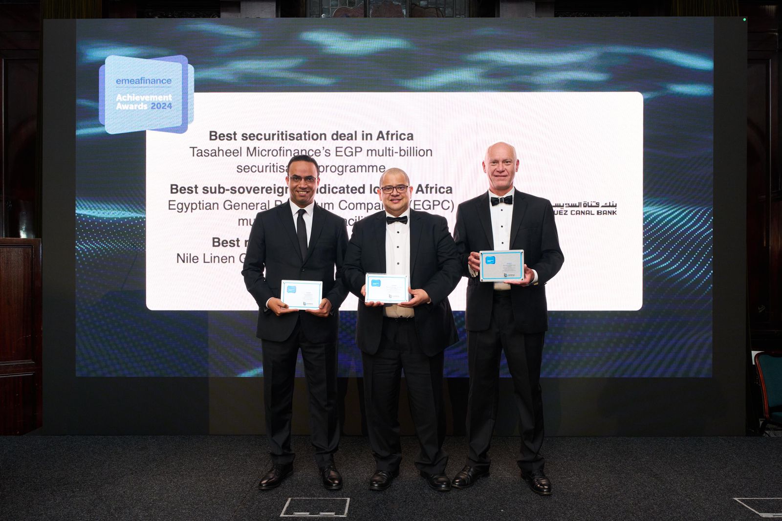 بنك قناة السويس يتوج بأربع جوائز مرموقة من «EMEA Finance» لعام 2024